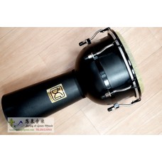 10吋ABS黑金非洲鼓 Black Djembe 金屬側耳調音